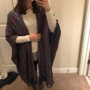 Floral kimono/swim cover up